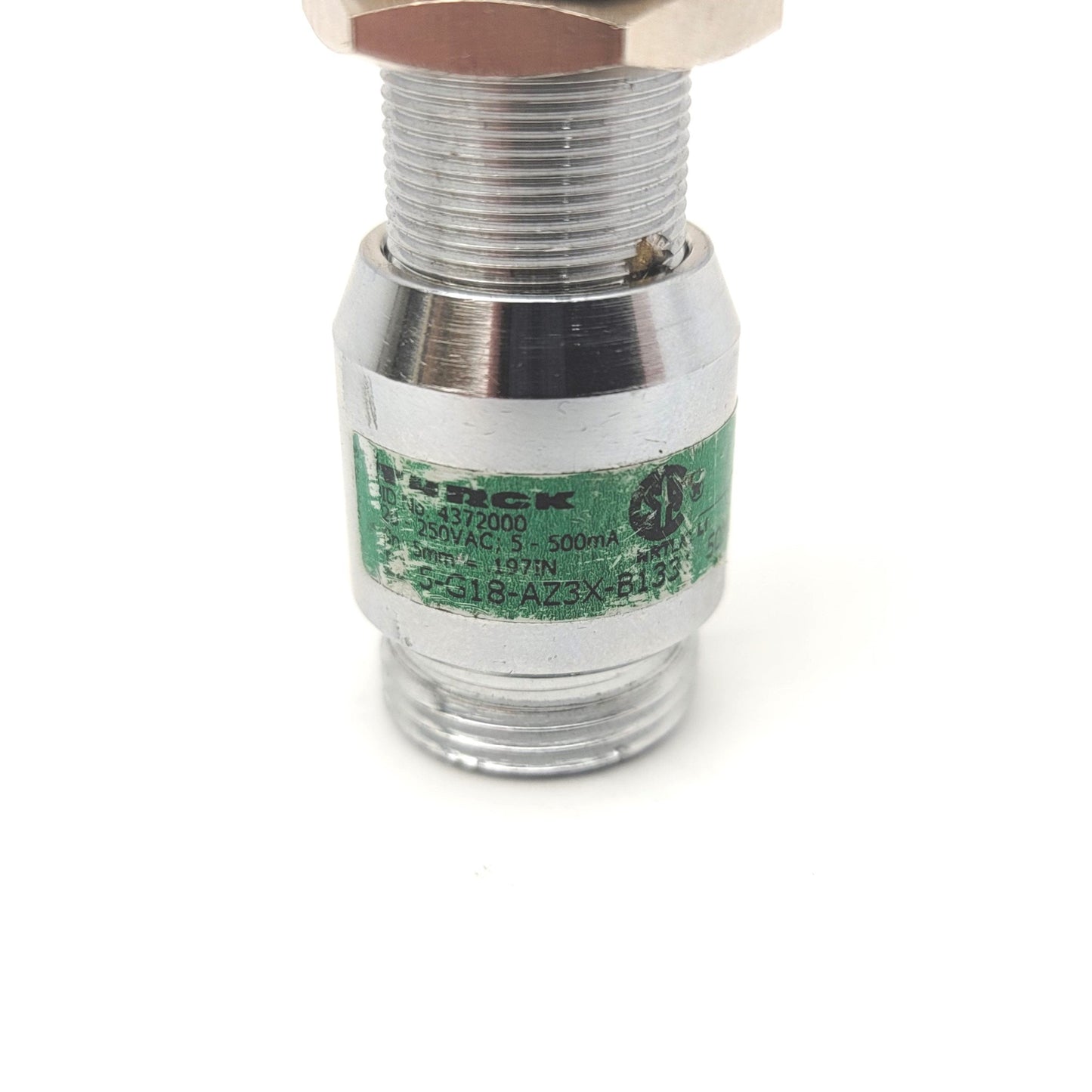 Used TURCK BI5-G18-AZ3X-B1331 437200 Inductive Proximity Sensor 5mm Range, 20-250VAC