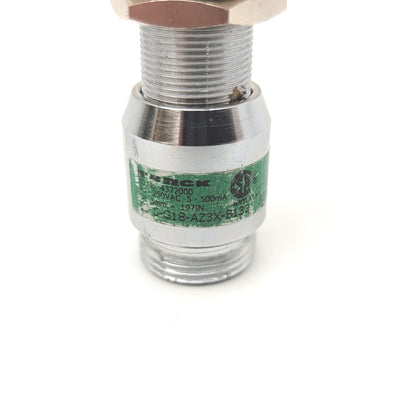 Used TURCK BI5-G18-AZ3X-B1331 437200 Inductive Proximity Sensor 5mm Range, 20-250VAC
