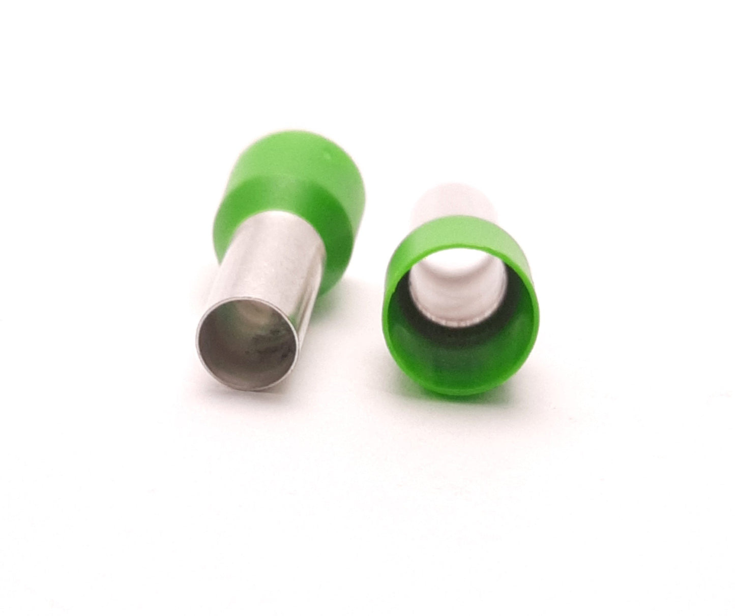 New Lot of 100 Altech Corp 2214.0 Green Insulated Ferrule, AWG 6, 0.47" Length