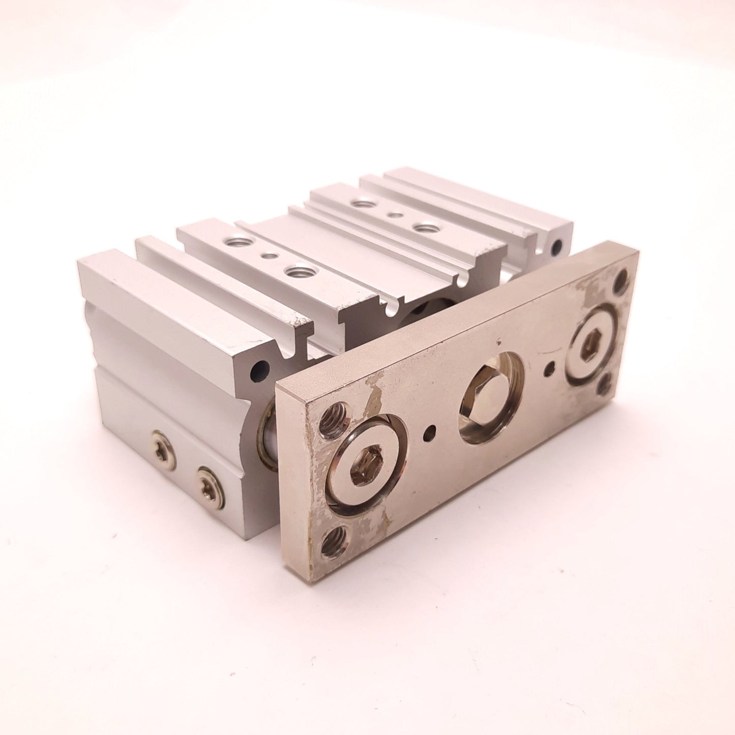 Used SMC MGPM32TN-25Z Compact Guided Cylinder, 32mm Bore, 25mm Stroke, 1/8 NPT Ports