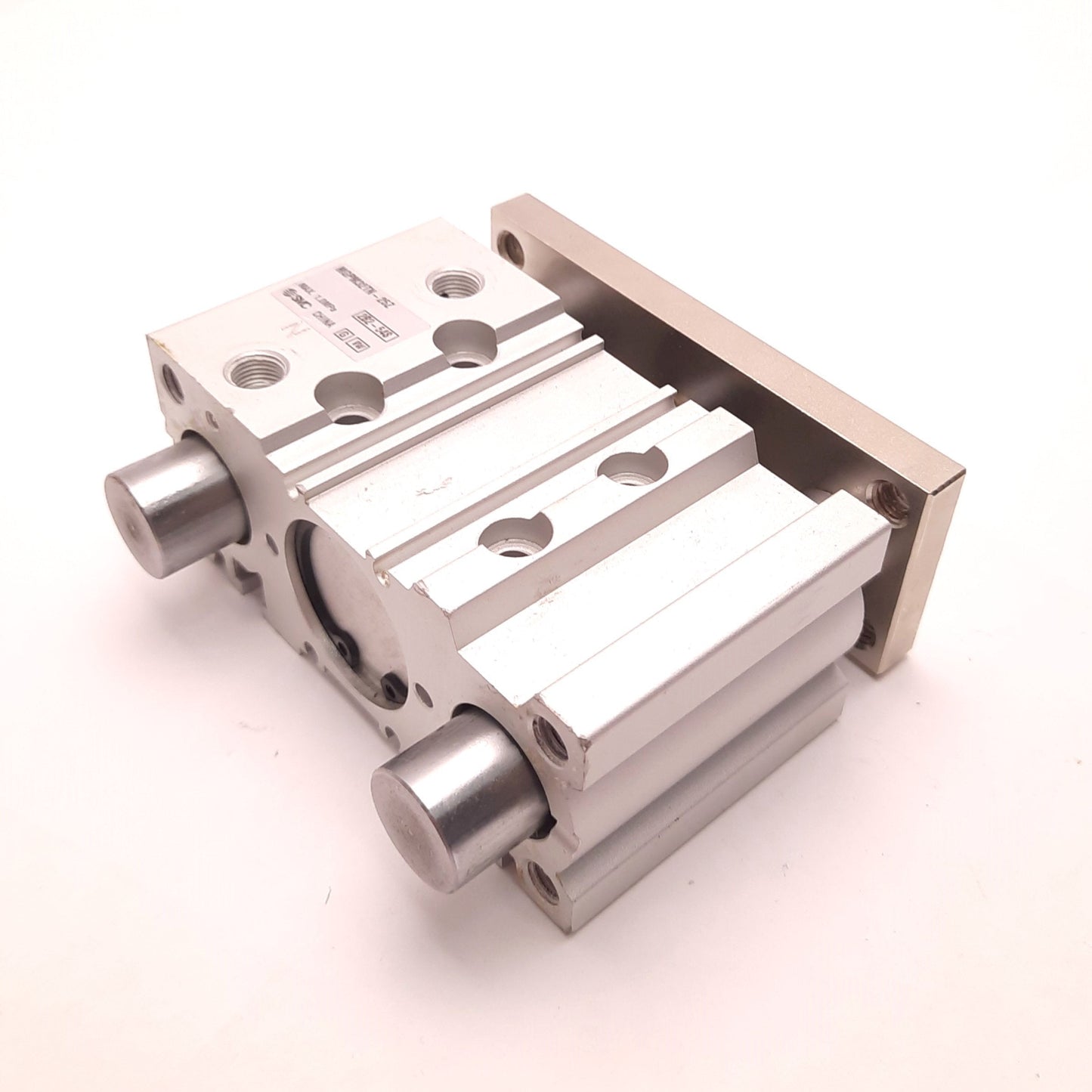 Used SMC MGPM32TN-25Z Compact Guided Cylinder, 32mm Bore, 25mm Stroke, 1/8 NPT Ports