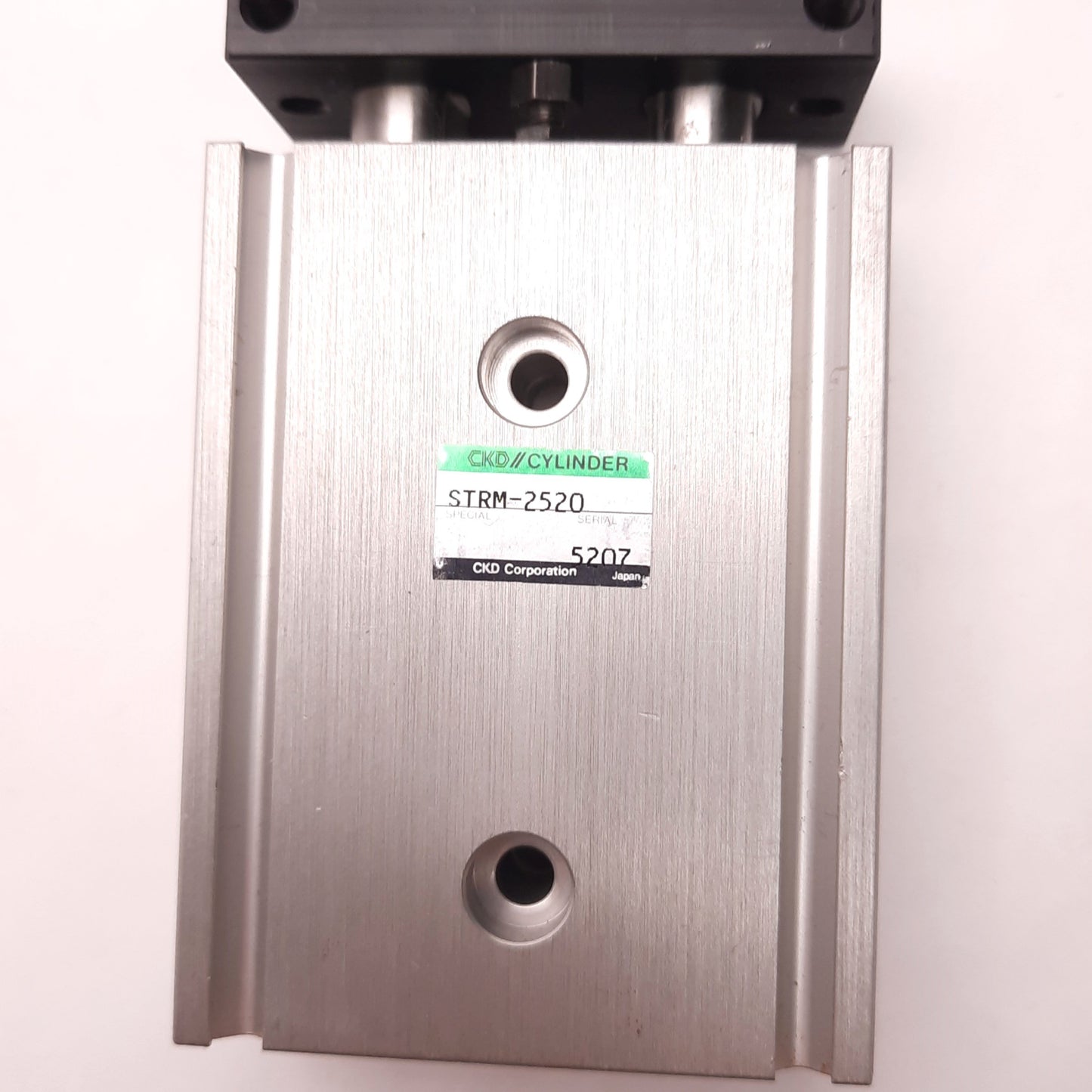 Used SMC STRM-2520 Pneumatic Twin Rod Cylinder, 25mm Bore, 20mm Stroke, M5 Port Size