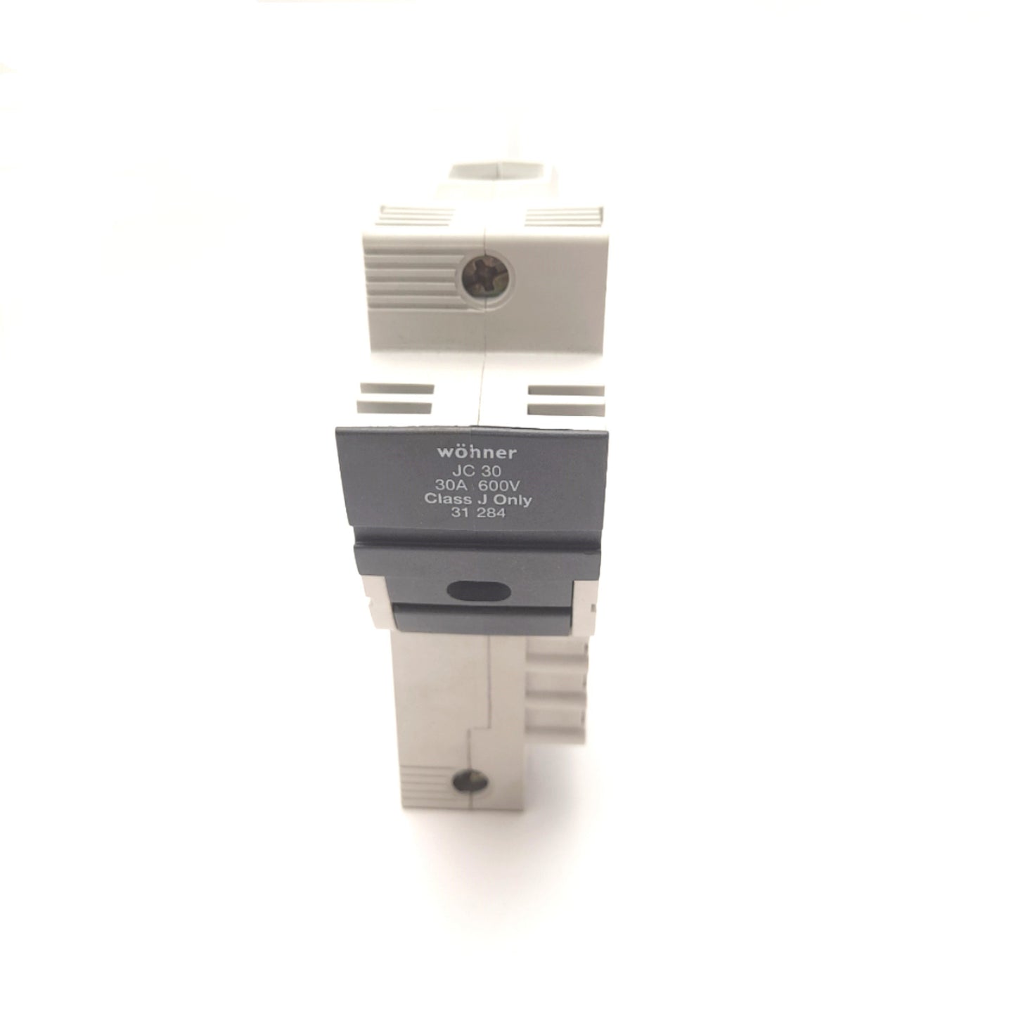 New Wohner 31284 Class J Holder for Cylindrical Fuses 600VAC/DC 30A DIN Rail