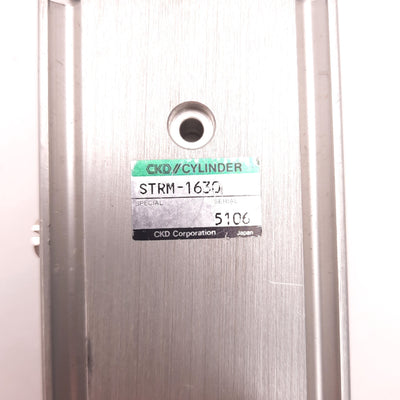 Used CKD STRM-1630 Twin Rod Pneumatic Cylinder, 16mm Bore, 30mm Stroke, M5 Ports