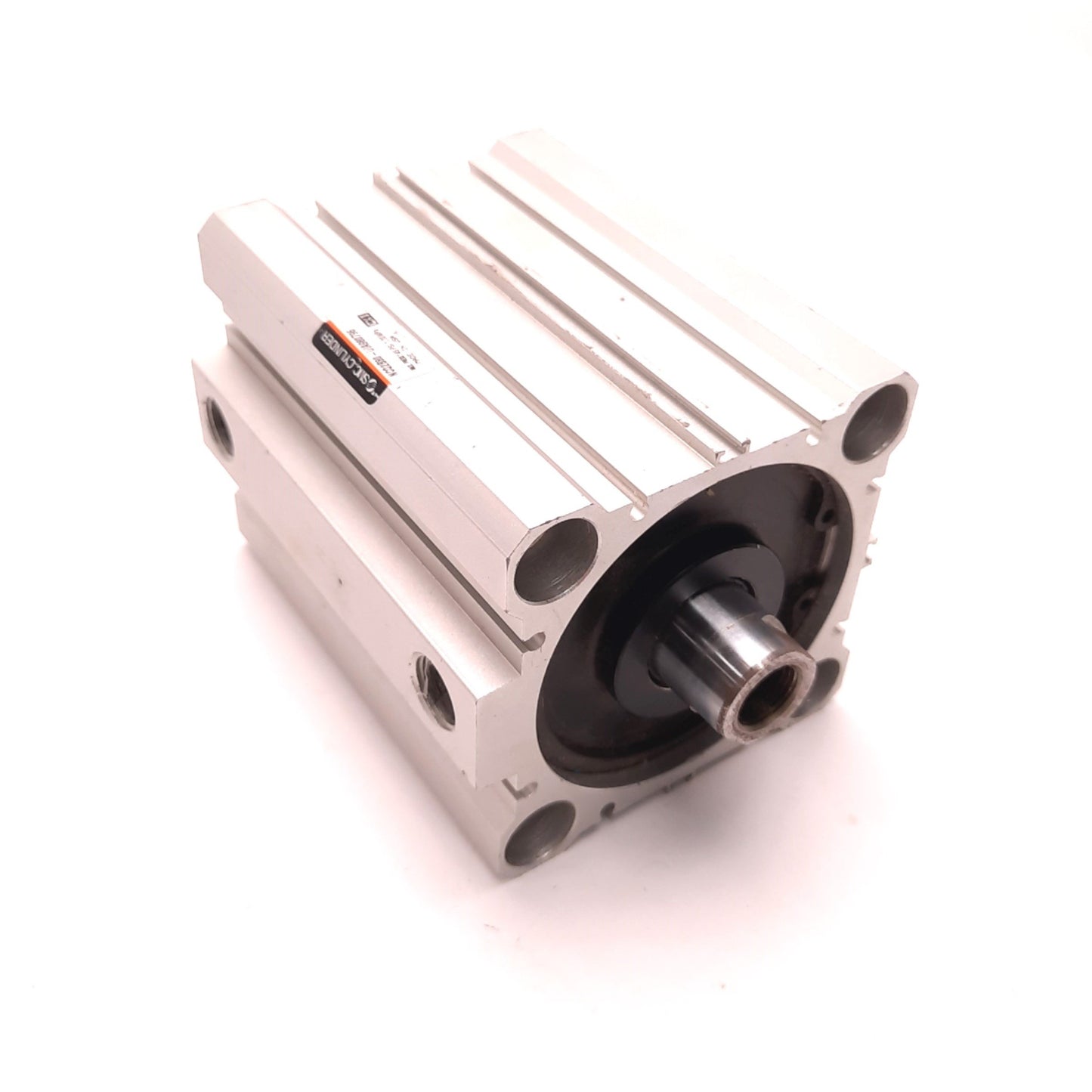 Used SMC NCQ2B80-UIA980796 Compact Pneumatic Cylinder, 20mm Stroke, 80mm Bore,1/8"NPT