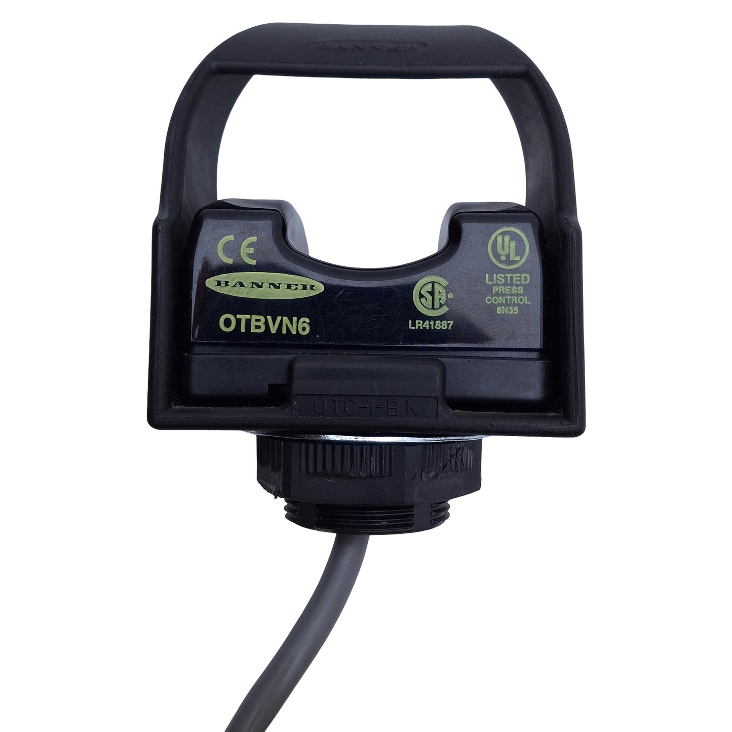 Used Banner OTBVN6 Opto-Touch Momentary Optical Touch Button, 10-30VDC, NPN Output