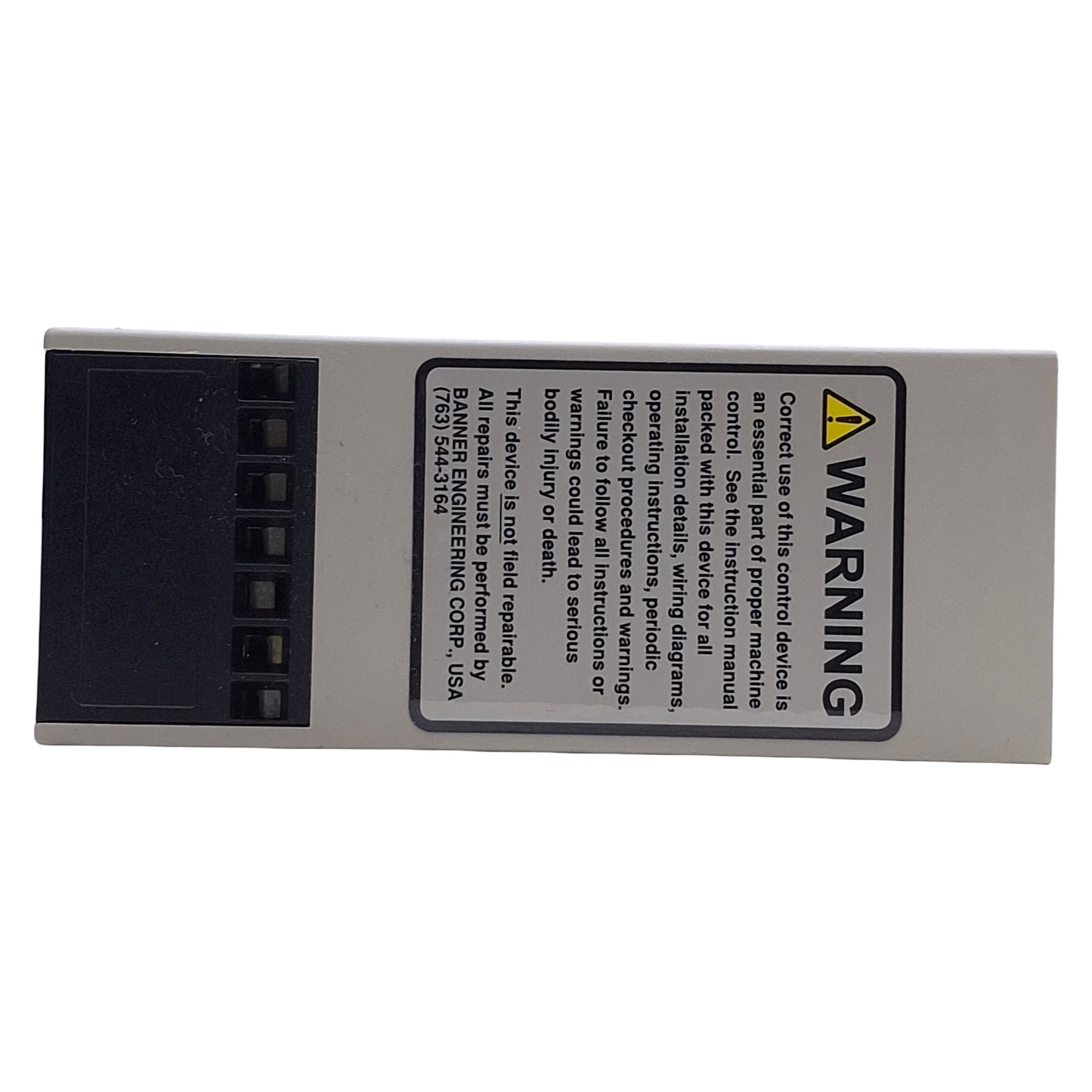 Used Banner ES-FL-2A Safety Relay Module Interlock E-Stop 24VAC/DC 3N/O 1N/C