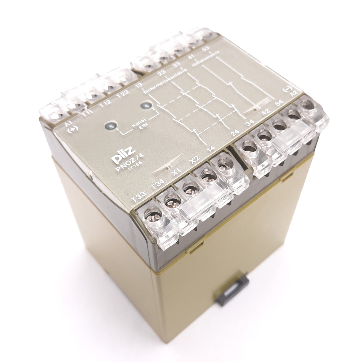 Used Pilz PNOZ/4 24VDC 3S/1S1O Safety Relay Module, 3x N/O 1x N/O-N/C, 24VDC