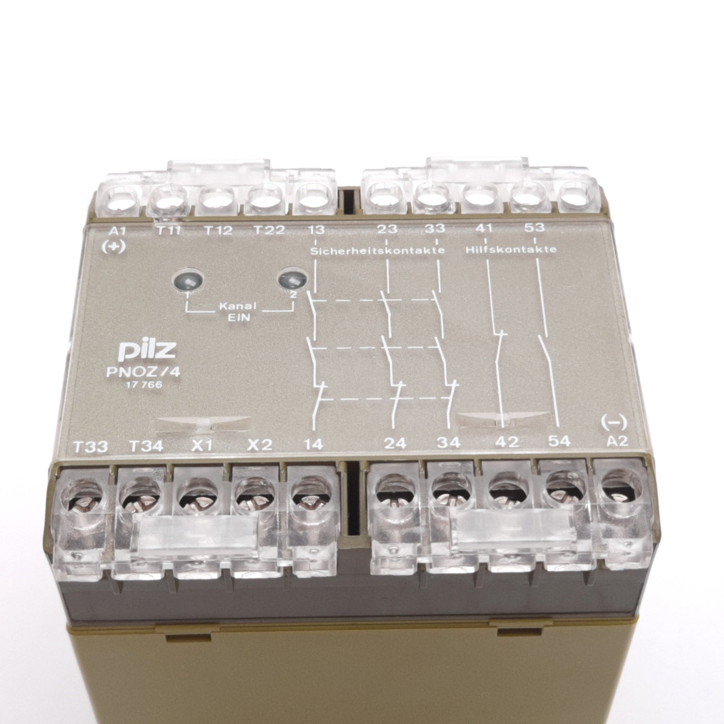 Used Pilz PNOZ/4 24VDC 3S/1S1O Safety Relay Module, 3x N/O 1x N/O-N/C, 24VDC