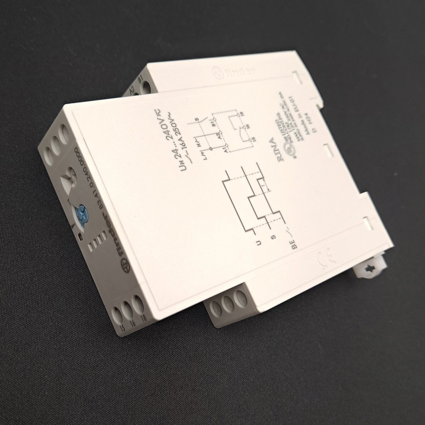 New Finder 83.41.0.240.0000 Timer Relay Modular SPDT 24-240V AC/DC