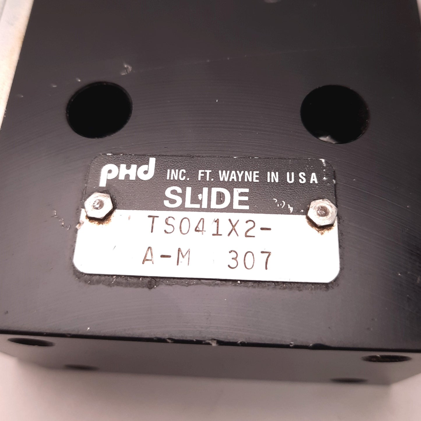 Used PHD TS041X2-A-M Power Slide and Pneumatic Cylinder, 2" Stroke, 1" Bore, 1/8 NPT