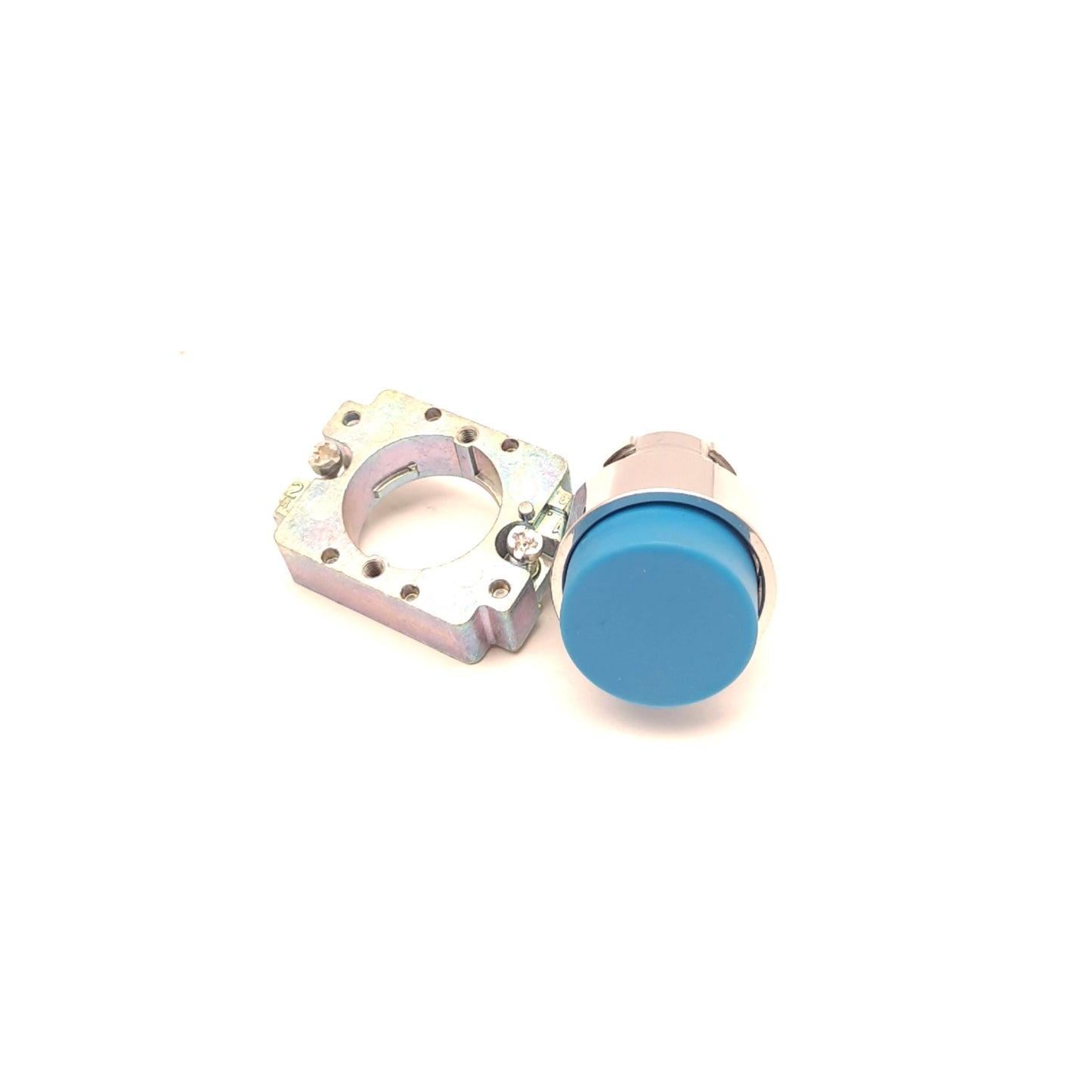 New Lot of 8 Altech Corp 2AP6 Blue Push Button With 22mm Bracket Mount