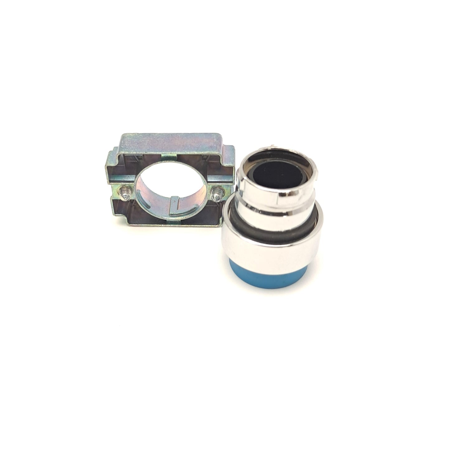 New Lot of 8 Altech Corp 2AP6 Blue Push Button With 22mm Bracket Mount