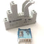 Used Lot of 2 Allen Bradley 700-HK32Z24 Ser B Relay & 700-HN222 Base, 2PDT 8A 24VDC
