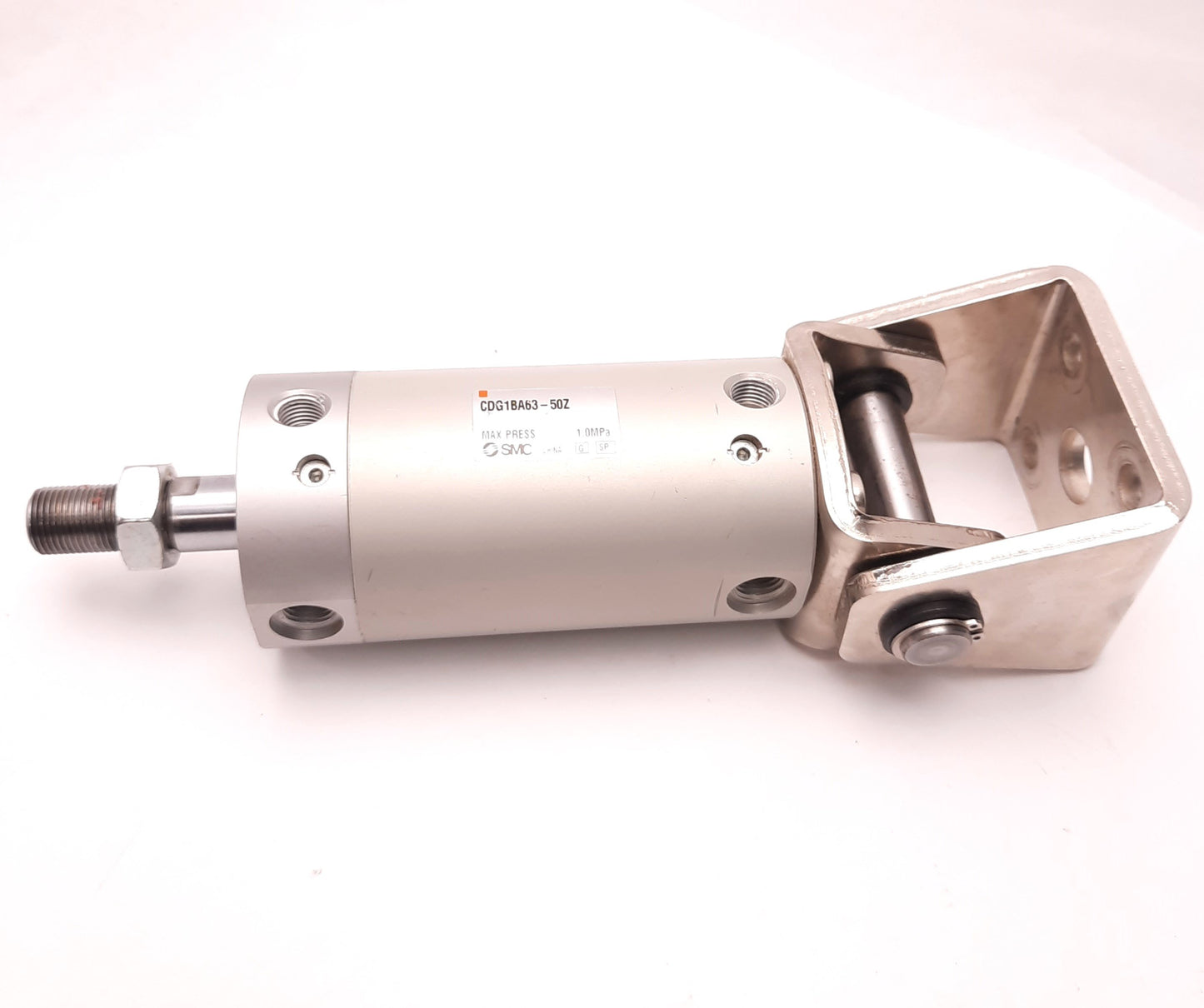 Used SMC CDG31BA63-50Z Pneumatic Double Acting Cylinder, 63mm Bore, 50mm Stroke