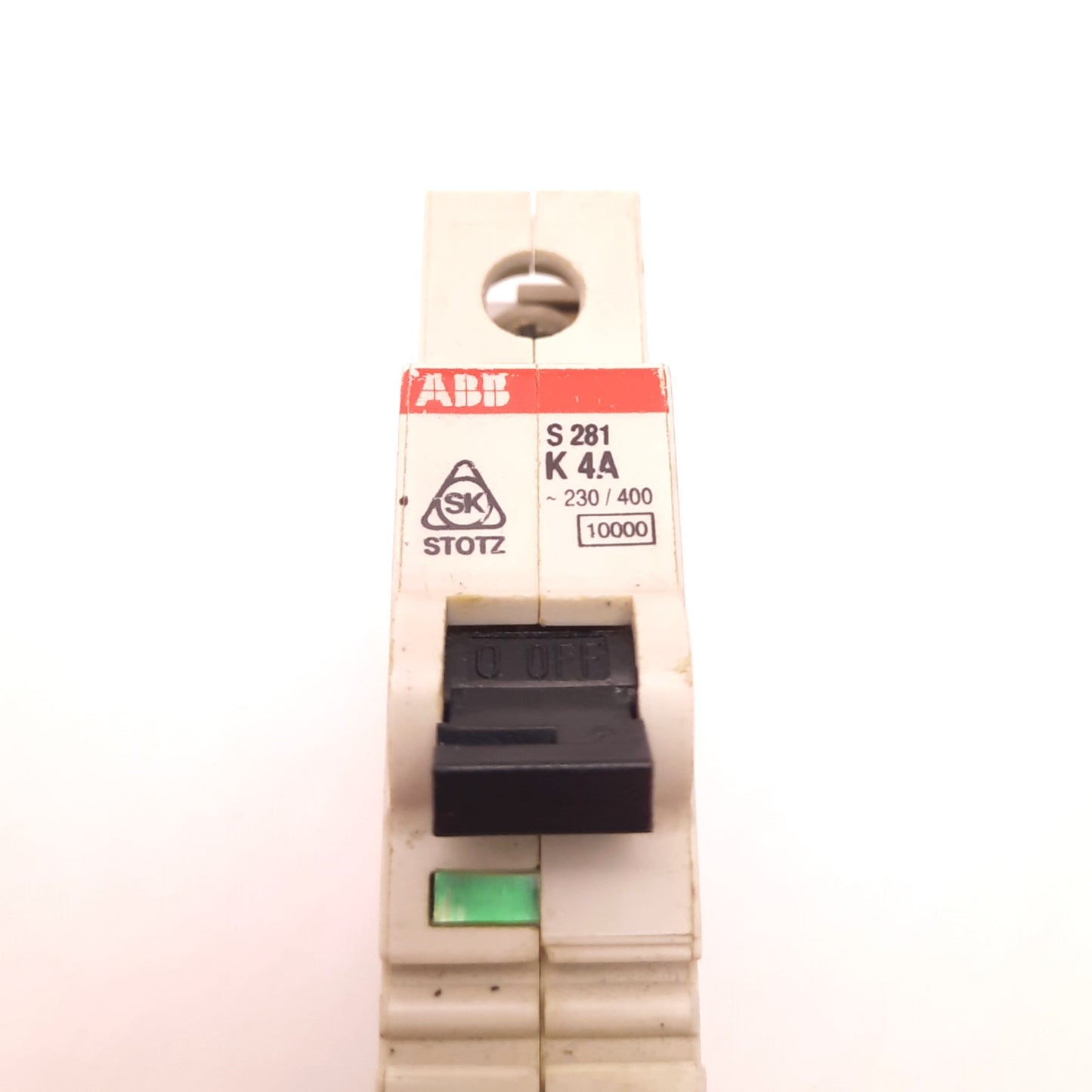 Used ABB S281-K4A Miniature Circuit Breaker, 230 - 400v AC, 4 Amps Max, Din Rail