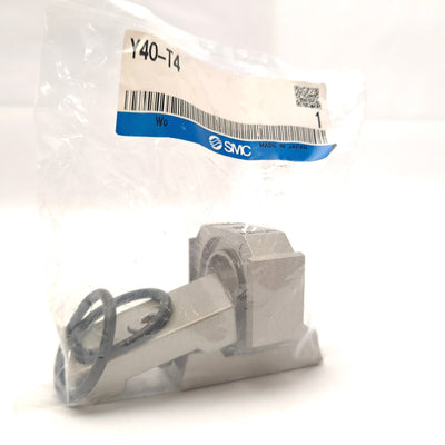 New Lot of 4 SMC Y40-T4 14mm Spacer for Series AC Pneumatic Modular