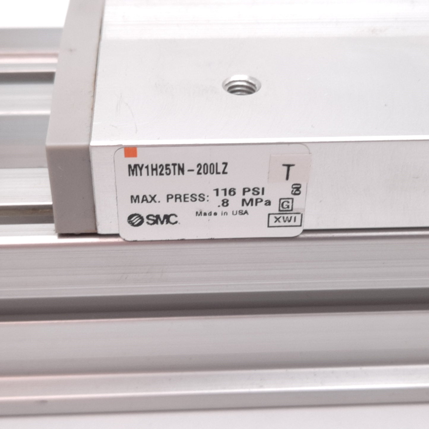 Used SMC MY1H25TN-200LZ Linear Guide Rodless Cylinder, Bore: 25mm, Stroke: 200mm