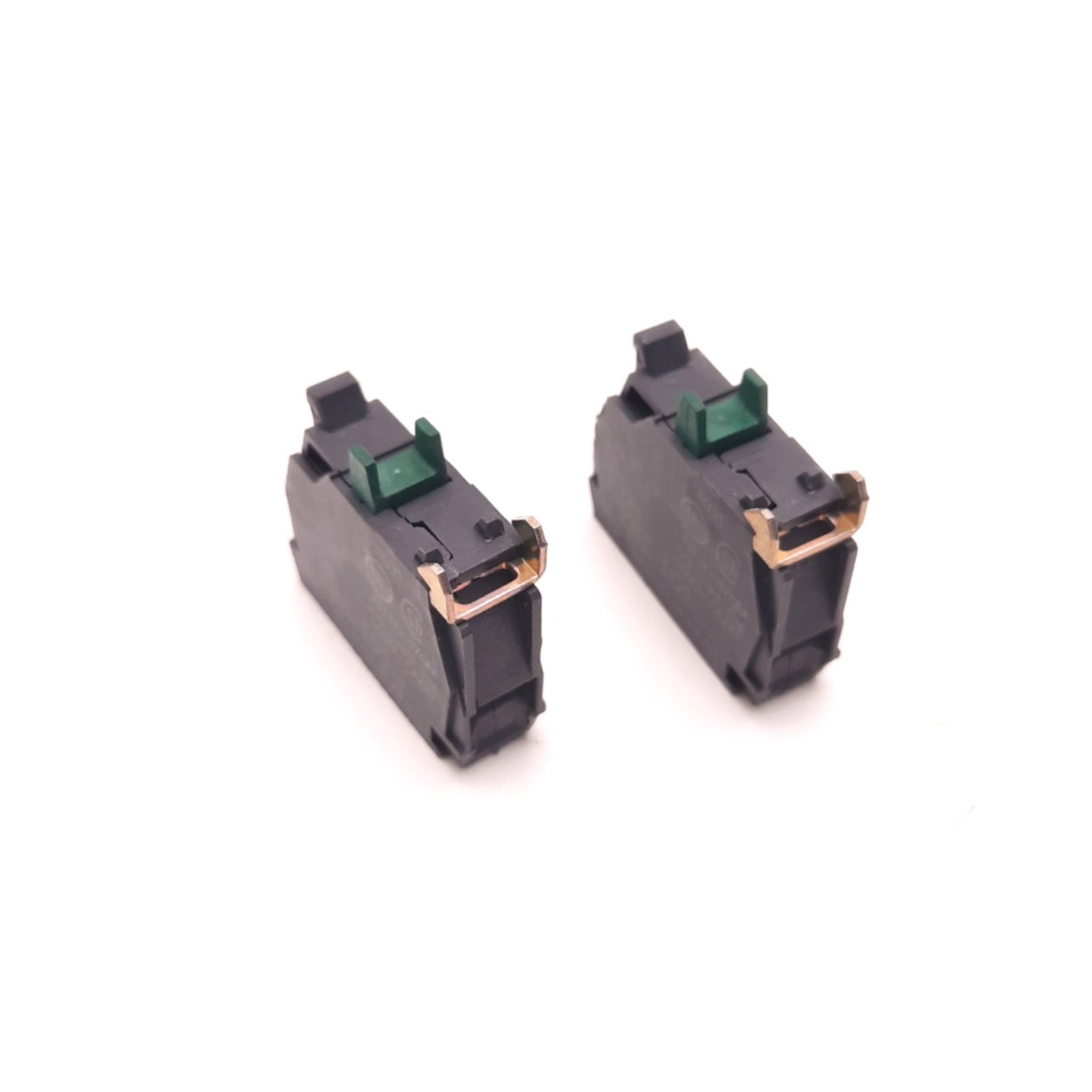 Used Lot of 2 Telemecanique ZBE-101 Contact Block, Single Pole, 6A, 600v AC/DC