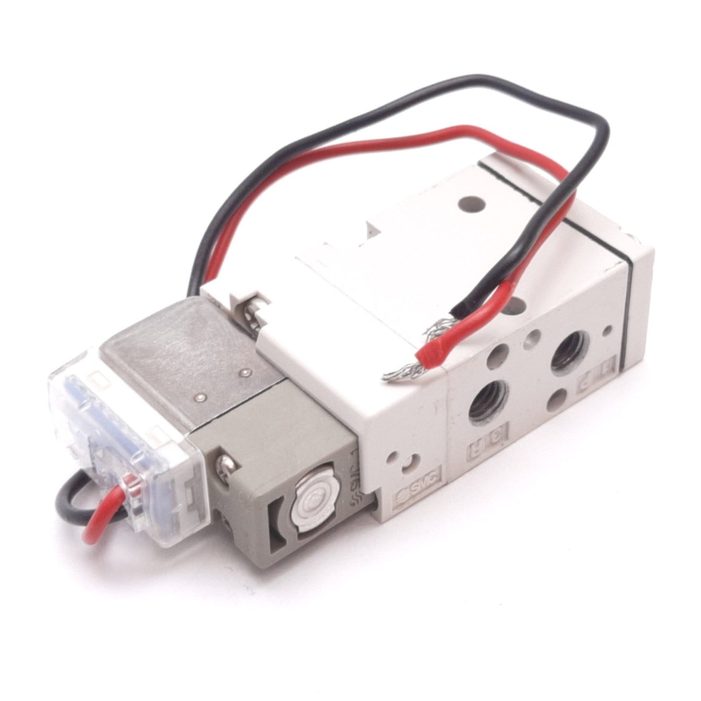 Used SMC SYJ512-5G-M5 Solenoid Valve, 2-Position 3-Port, 24VDC, 0.15-0.7MPa, M5x0.8
