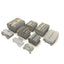 Used Lot of Allen Bradley 1492 Terminal Blocks, End Anchor Stop 600VAC DIN Rail Mount