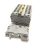 Used Lot of Allen Bradley 1492 Terminal Blocks, End Anchor Stop 600VAC DIN Rail Mount