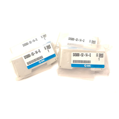 New Lot of 4 SMC SX5000-52-1A-Q Manifold Right End Plate Series SY5000