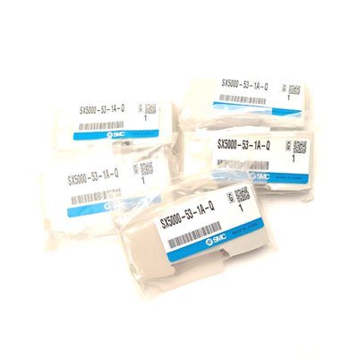 New Lot of 5 SMC SX5000-53-1A-Q Manifold Left End Plate Series SY5000