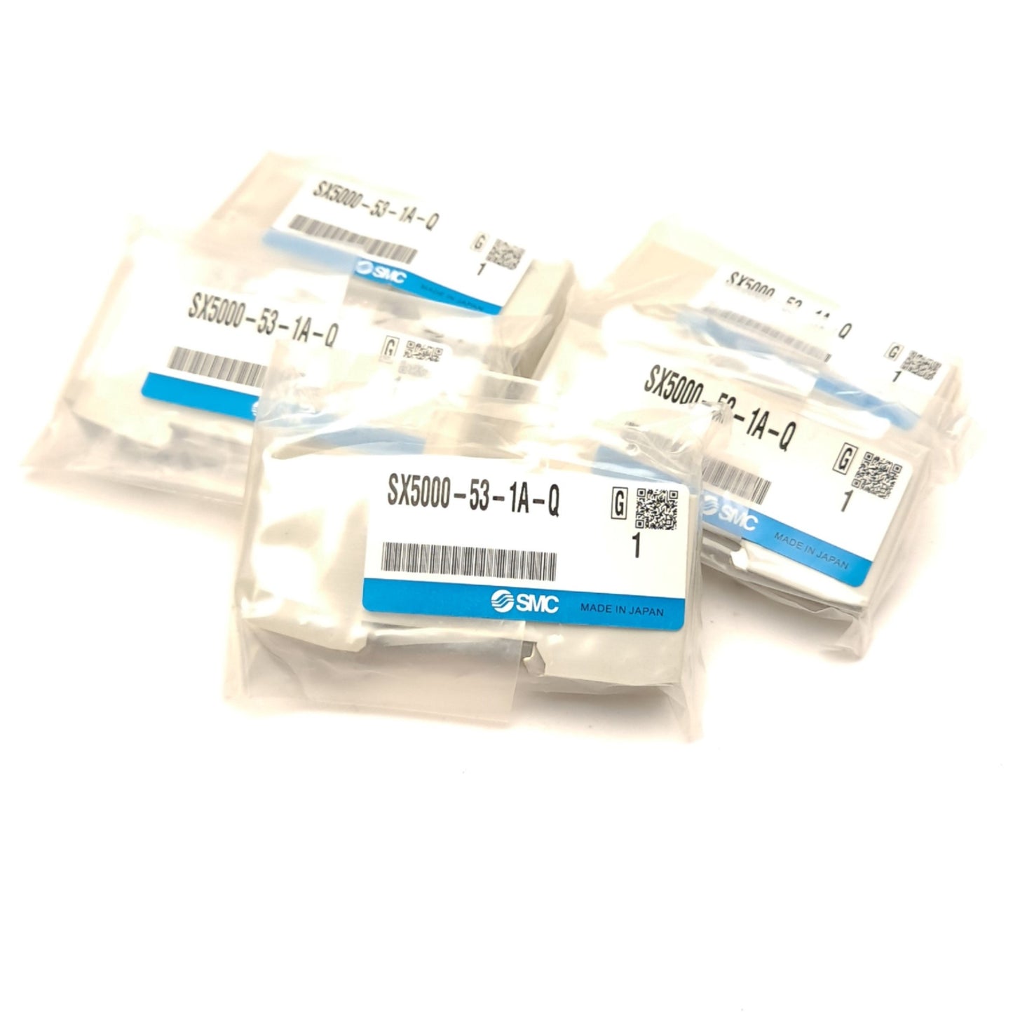 New Lot of 5 SMC SX5000-53-1A-Q Manifold Left End Plate Series SY5000