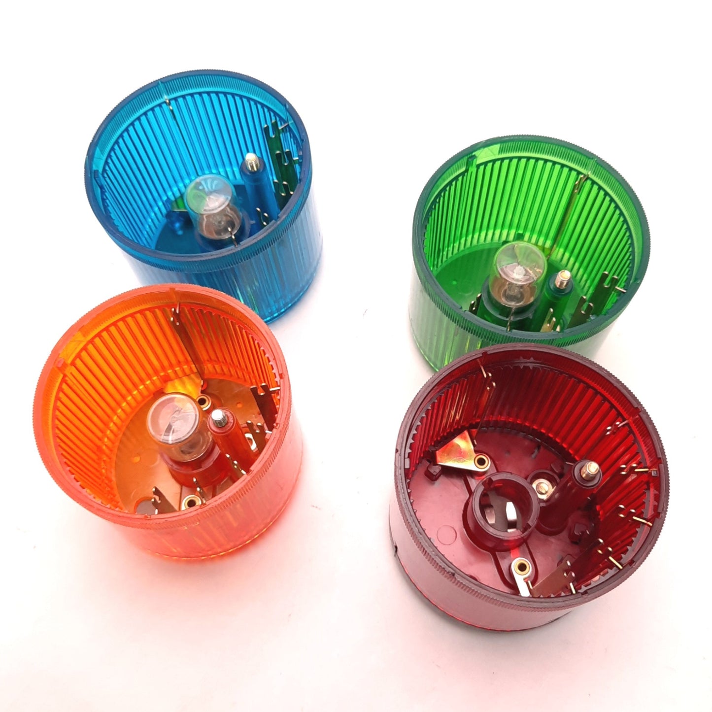 Used Telemecanique XVA-LC3 68mm Stack Light Tower Color Red, Amber, Blue, Green