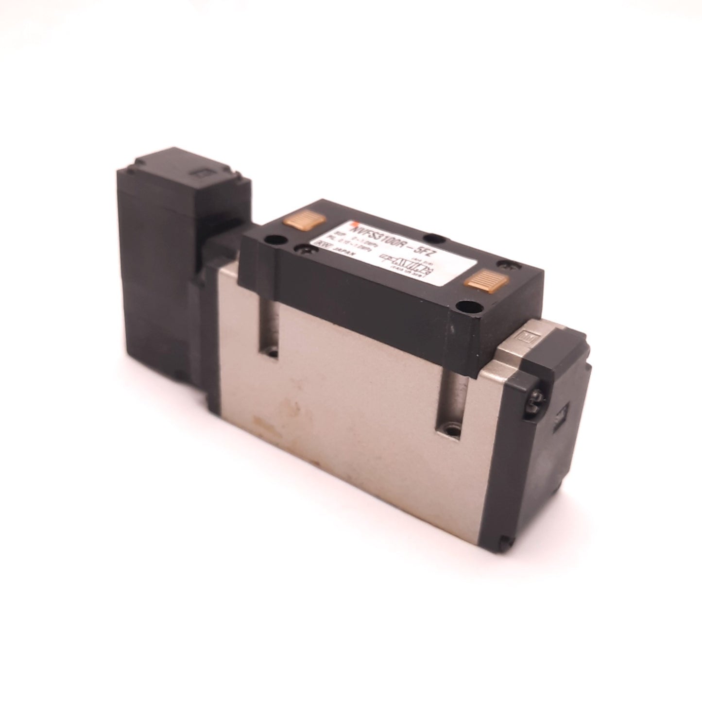 Used SMC NVFS3100-5FZ Solenoid Valve, 5 Port, Base Mount, 2 Position Single, 24v DC