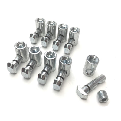 Used Lot of 9 80/20 14012 Aluminum Extrusion Central Connector Vertical Orientation