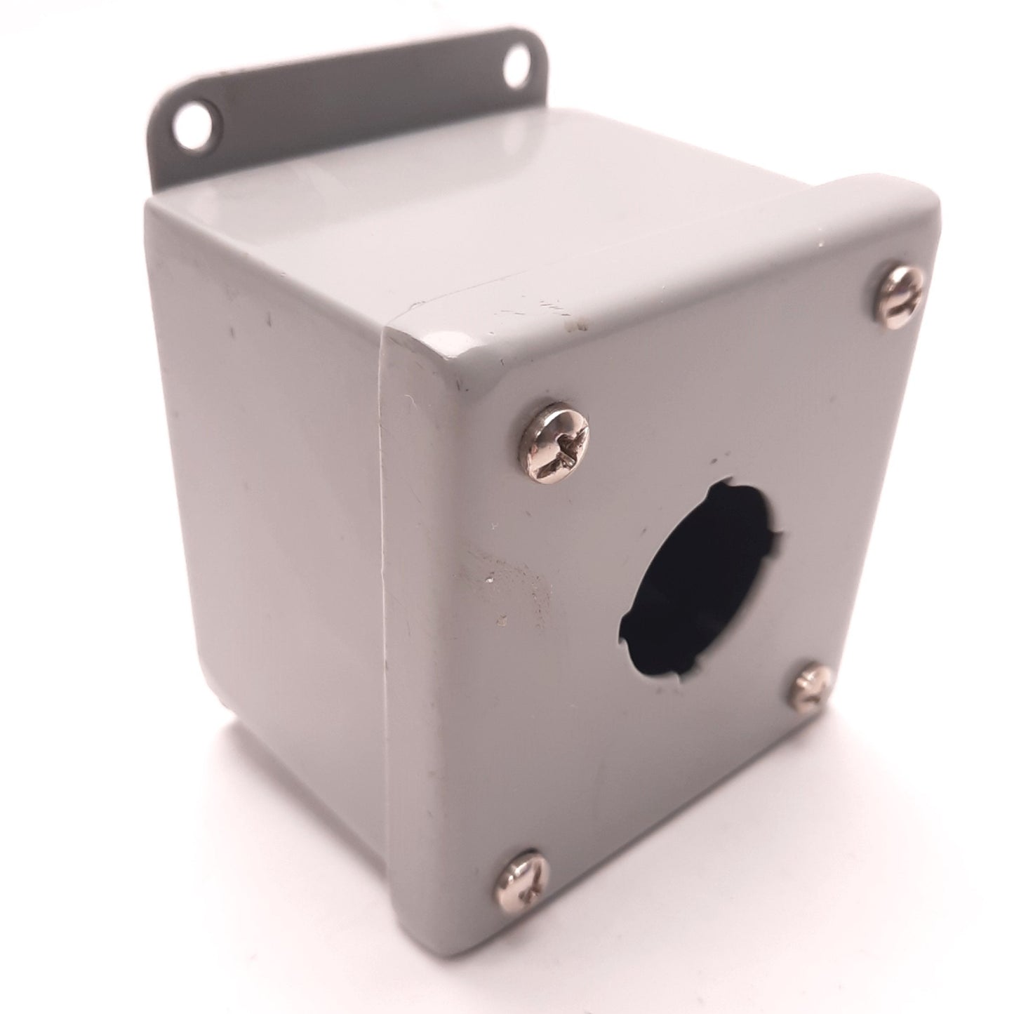 Used Wiegmann PB1 NEMA 12/13 Pushbutton Enclosure, 3.5" x 3.25" x 2.75", Wall Mount
