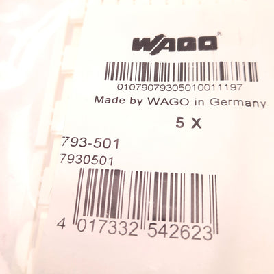 New Lot of 2 Wago 793-501 Terminal Block Marker, Bags of 5 Cards, 100x Per Card