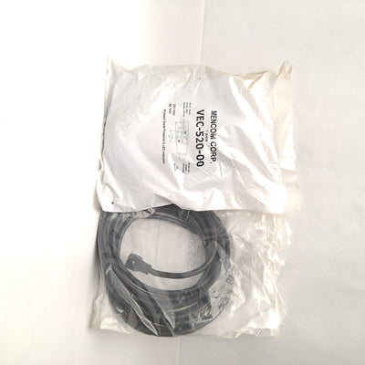 New Lot of 2 Mencom VEC-520-00 Solenoid Valve Connector 24VDC 6 A 3 Wire Flying Lead