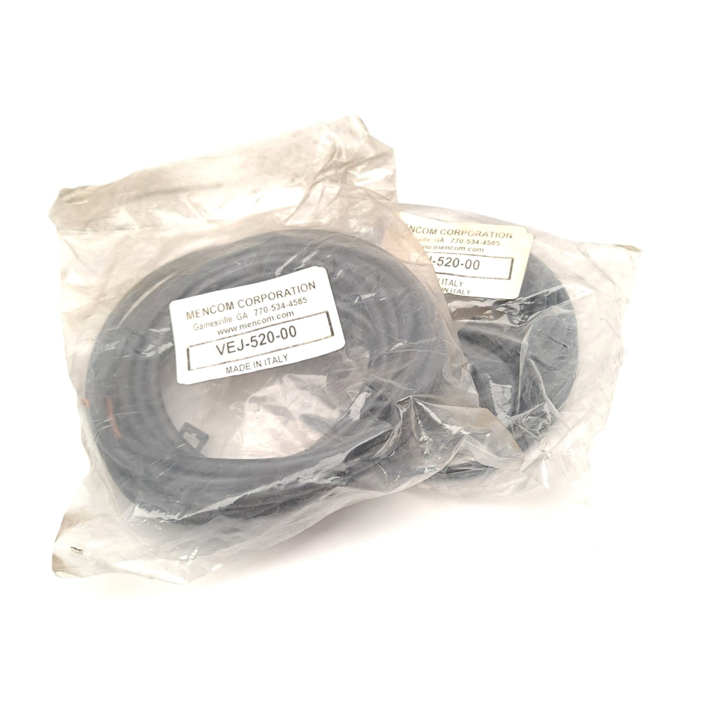 New Lot of 2 Mencom VEJ-520-00 Solenoid Valve Connector 110VAC/DC 3 Wire Flying Lead