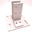 Used TSLOTS 655268 Floor Mount Base Plate, 1" x 1.5" Mounting, 4.25" x 4.25"