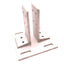 Used TSLOTS 655268 Floor Mount Base Plate, 1" x 1.5" Mounting, 4.25" x 4.25"