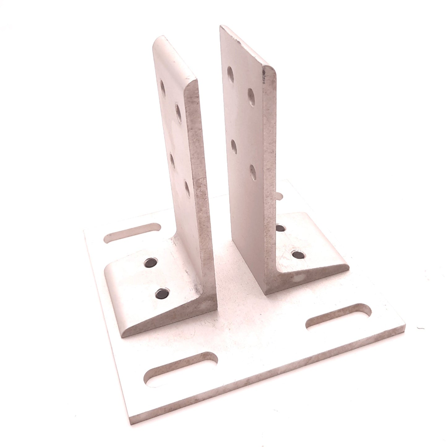 Used TSLOTS 655268 Floor Mount Base Plate, 1" x 1.5" Mounting, 4.25" x 4.25"