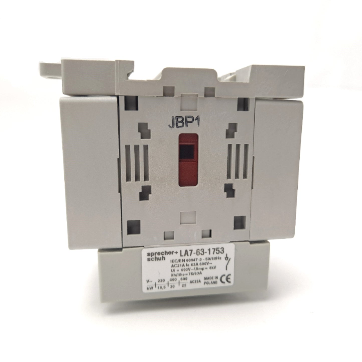 New Sprecher Schuh LA7-63-1753 Disconnect Switch 690 VAC 63 A 3 Pole N.O