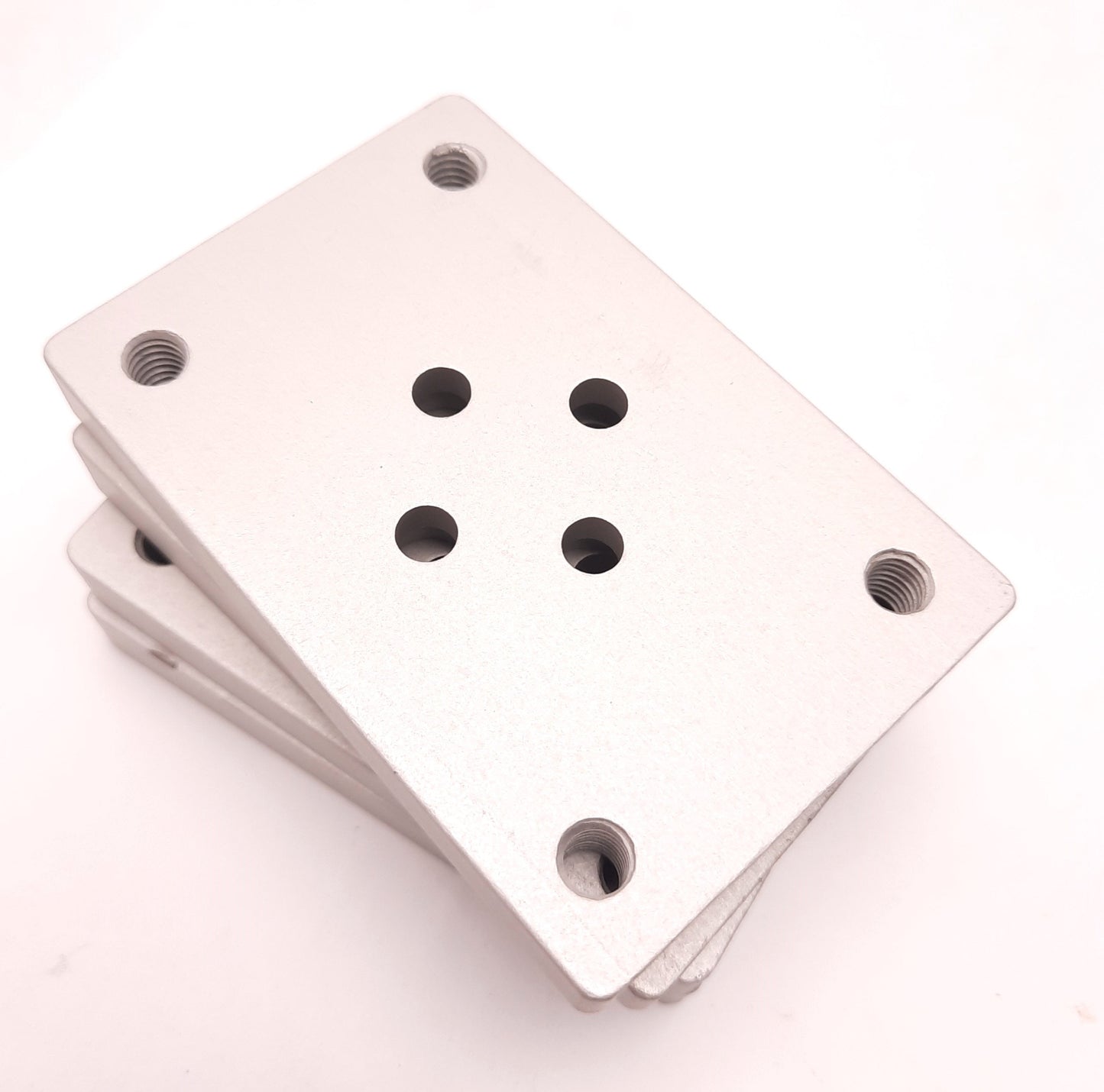 New Lot of 4 Tslots 655280-10S Flange Mount Caster Base Plate, Style 2, 1" Mount