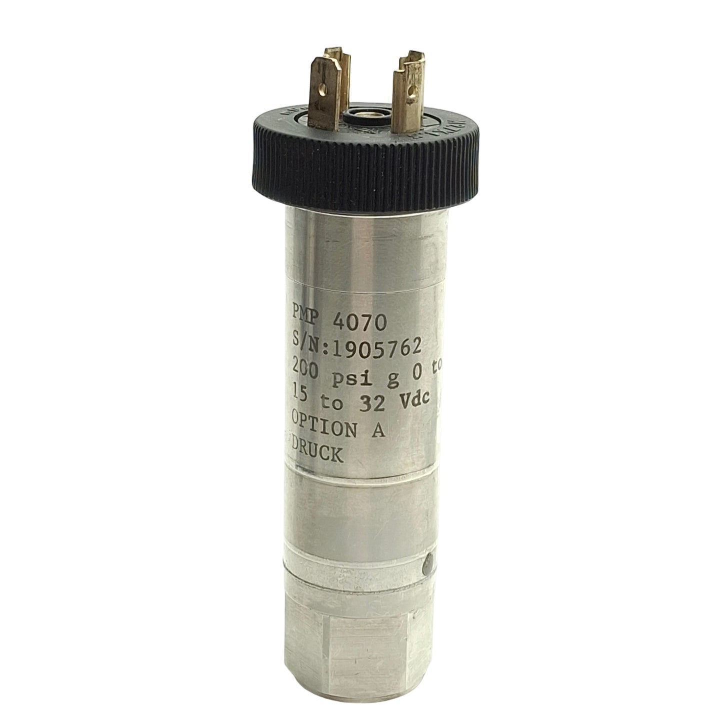Used Druck PMP 4070 Amplified Output Pressure Transducer, Rating: 200 PSI, 15-32VDC