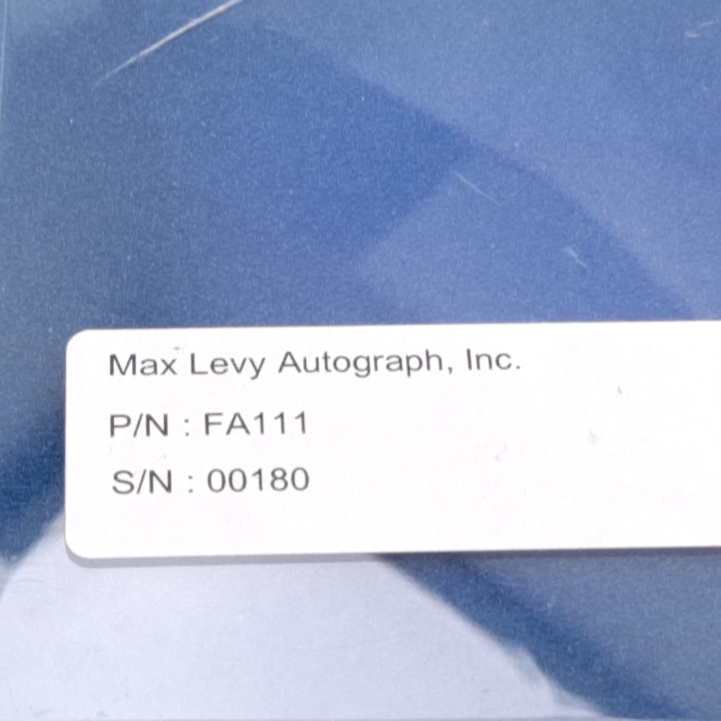 Used Max Levy FA111 Distortion Target Dot Array 50mm x 50mm 0.5mm Dots on 1mm Centers