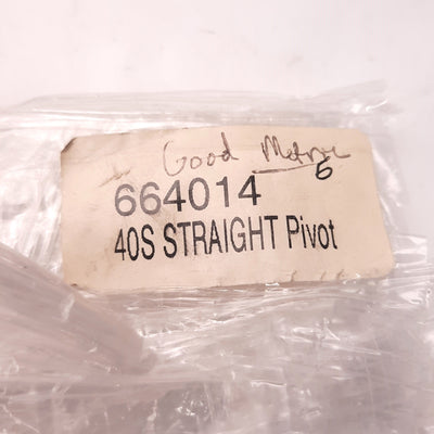 New – Open box Lot of 6 Tslots 664014-40S Straight Pivot Arm Dynamic Hinge, 0.31" Hole Dia.
