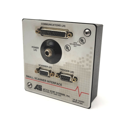 Used ACCU-SORT 1000017363 Rev 2B M25-A Small Scanner Interface Module 12VDC 1A