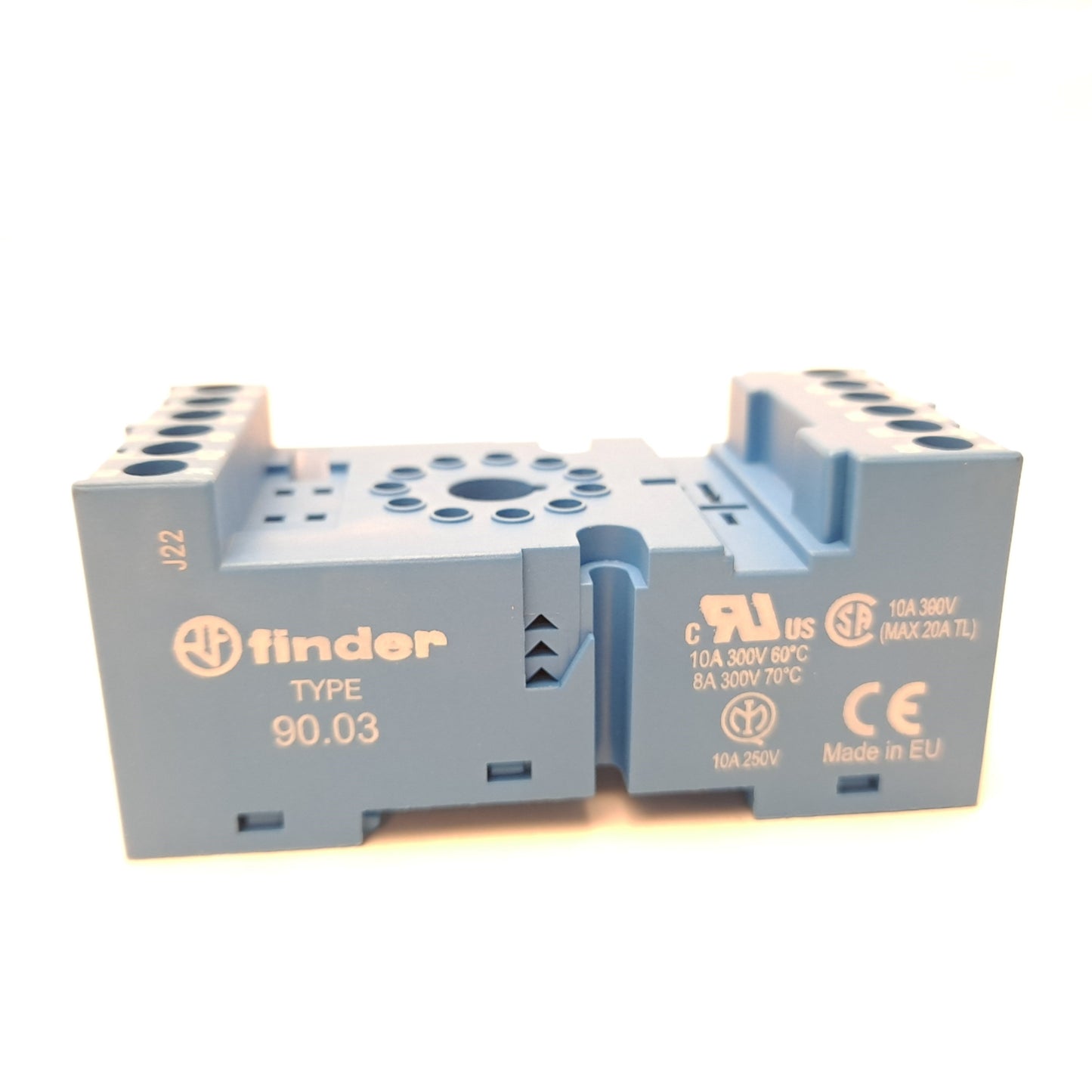 New – Open box Lot of 14 Finder 90.03.SMA Relay Socket 11 Pin 250 VAC 10 A DIN Rail Mount