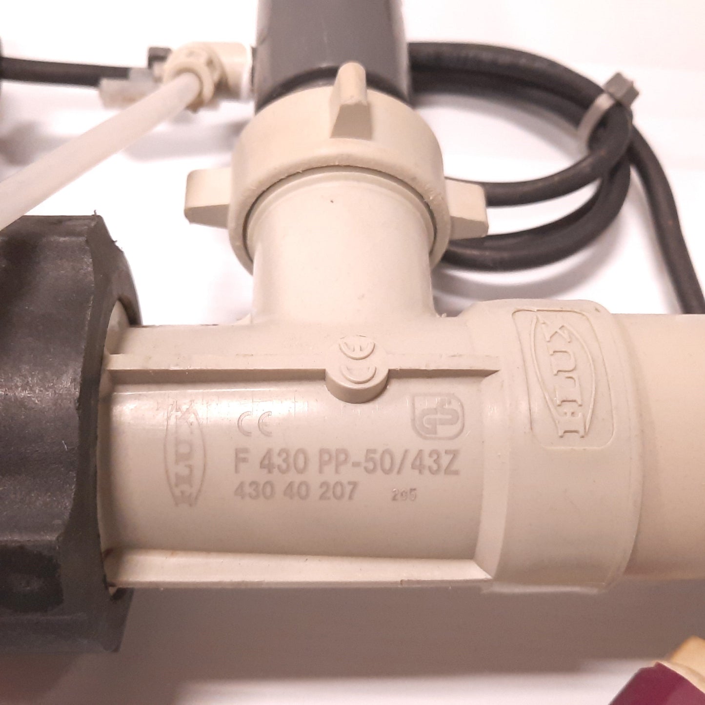 Used Flux F430 PP-50/43Z Drum Pump, Outer Dia: 2", Immersion: 27", With F457 Motor