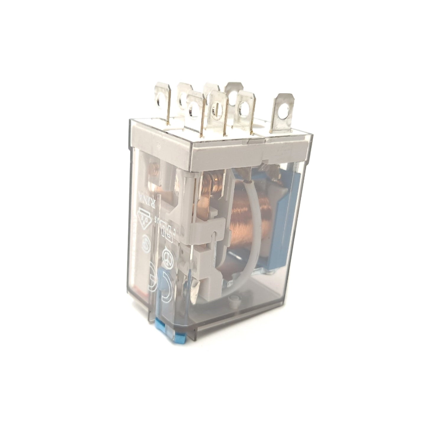 New Finder 56.32.9.024.0040 DPDT Plugin Non-Latching Power Relay 24 VDC 12 A