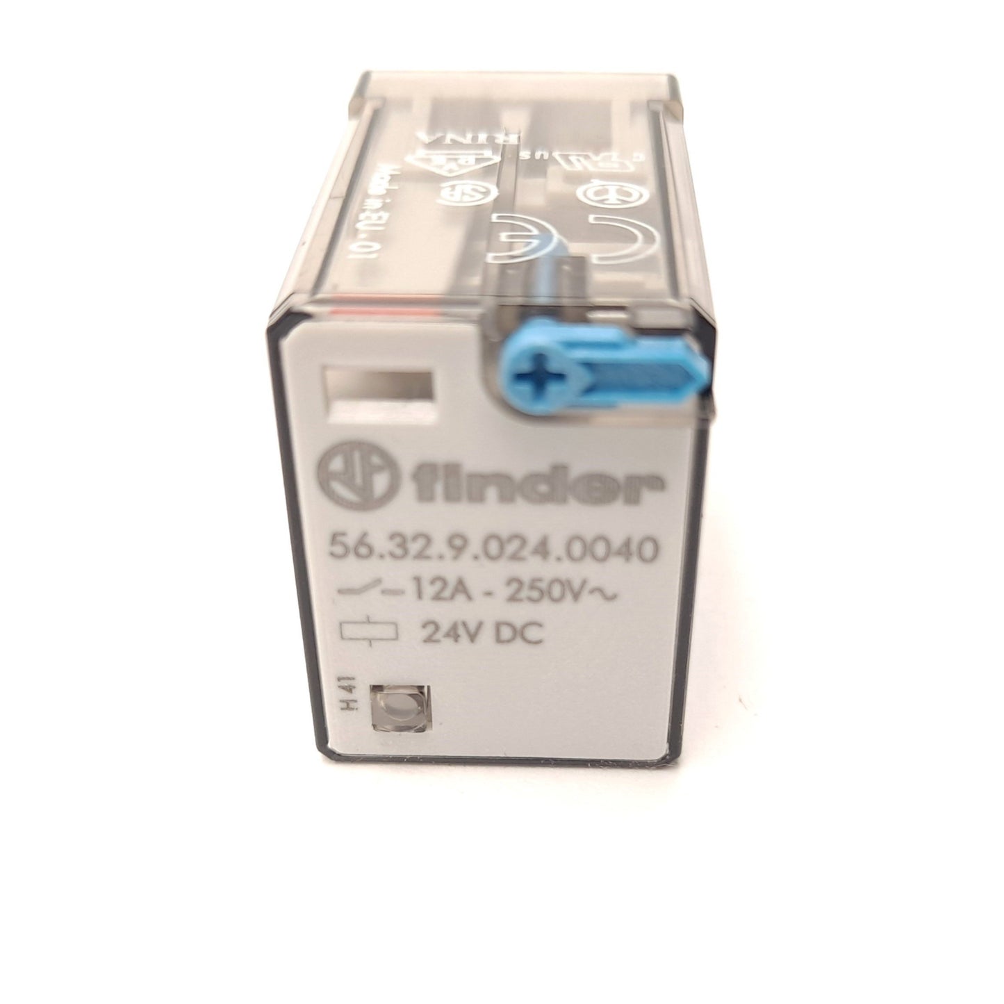 New Finder 56.32.9.024.0040 DPDT Plugin Non-Latching Power Relay 24 VDC 12 A