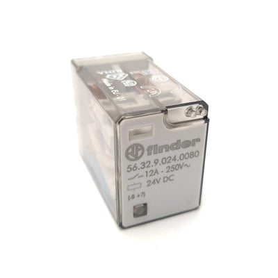 New – Open box Lot of 5 Finder 56.32.9.024.0080 Industrial Plug-in Relay 250VAC 24VDC 12A DPDT